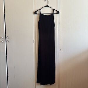 Roberta di Camerino Velvet Elegant Black Maxi Dress